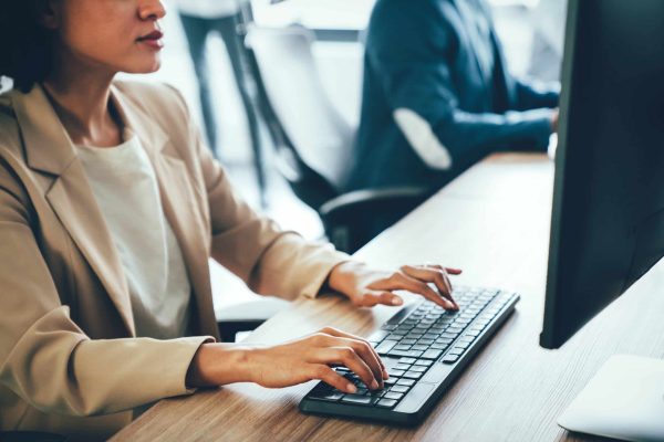 Programmer working in a software developing company marketing Automation