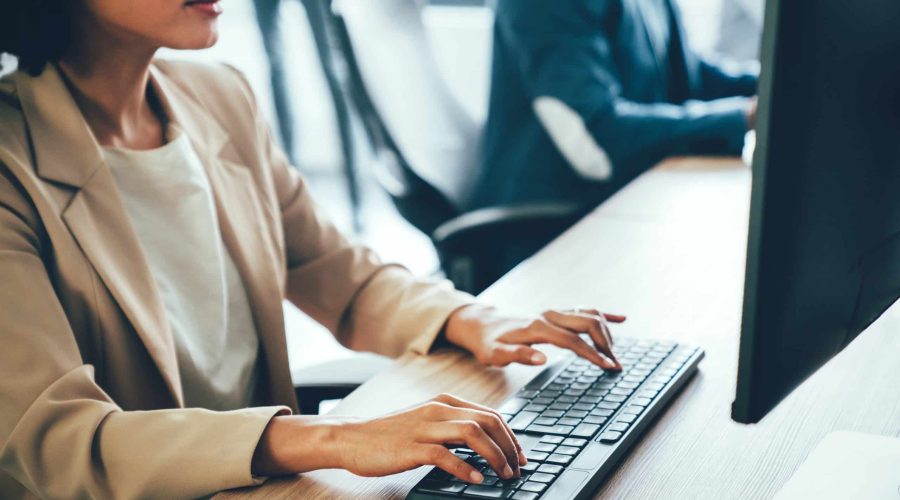 Programmer working in a software developing company marketing Automation